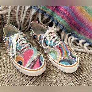 Vans x Chris Johanson “Swirl” multicolor canvas sneaker - Men 10.5 // Women 12